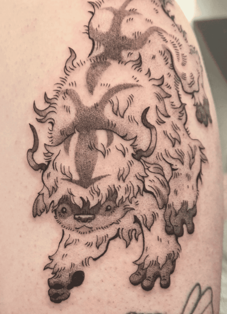 Sky Bison Bovine Tattoo