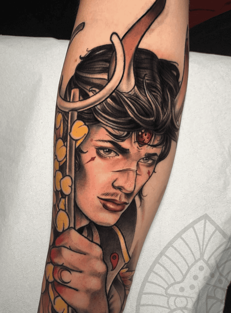 Tsukuyomi-no-Mikoto Japanese Mythology Tattoo