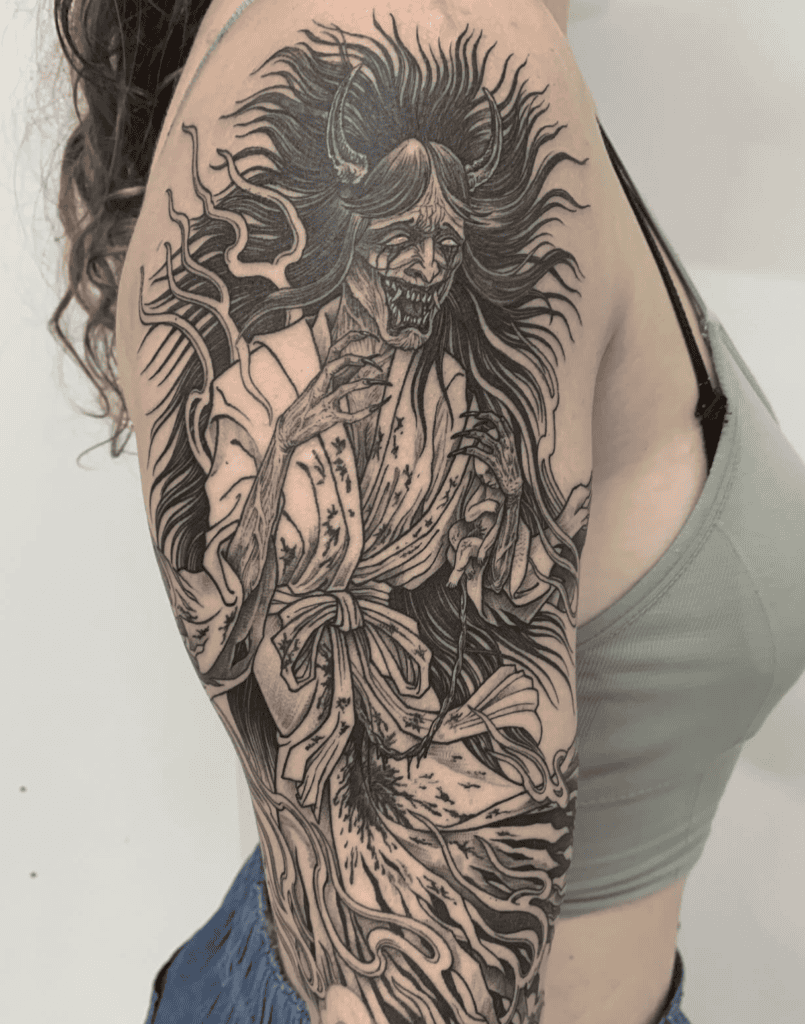 Ubume Japanese Mythology Tattoo