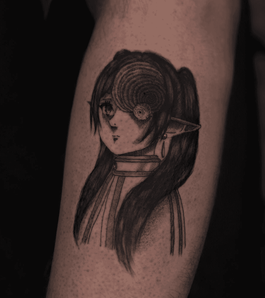 Uzumaki X Frieren Tattoo