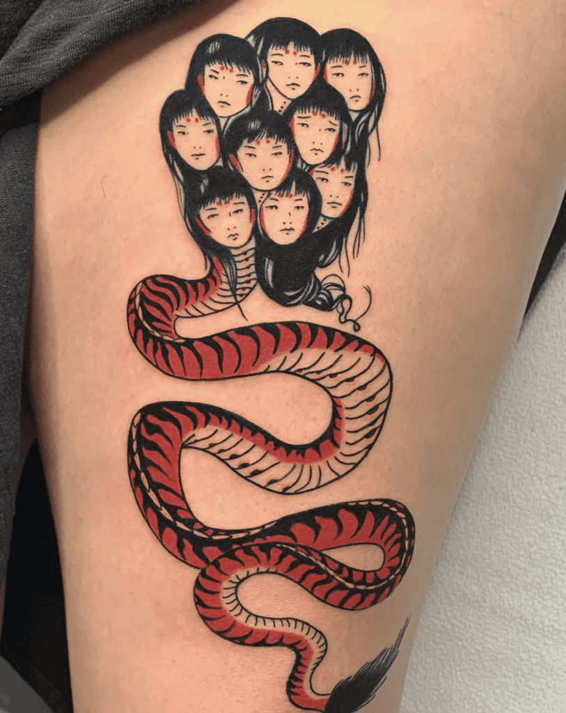 Xiangliu Snake Tattoo