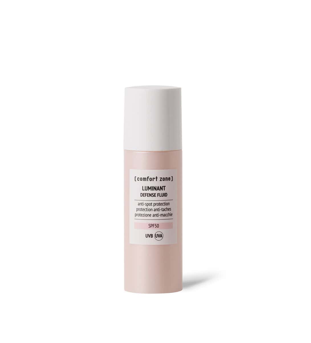 Anti-age SPF50 facial sunscreen for skin protection.