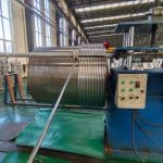 High-precision stainless steel coiled tubes being manufactured at TeCarve