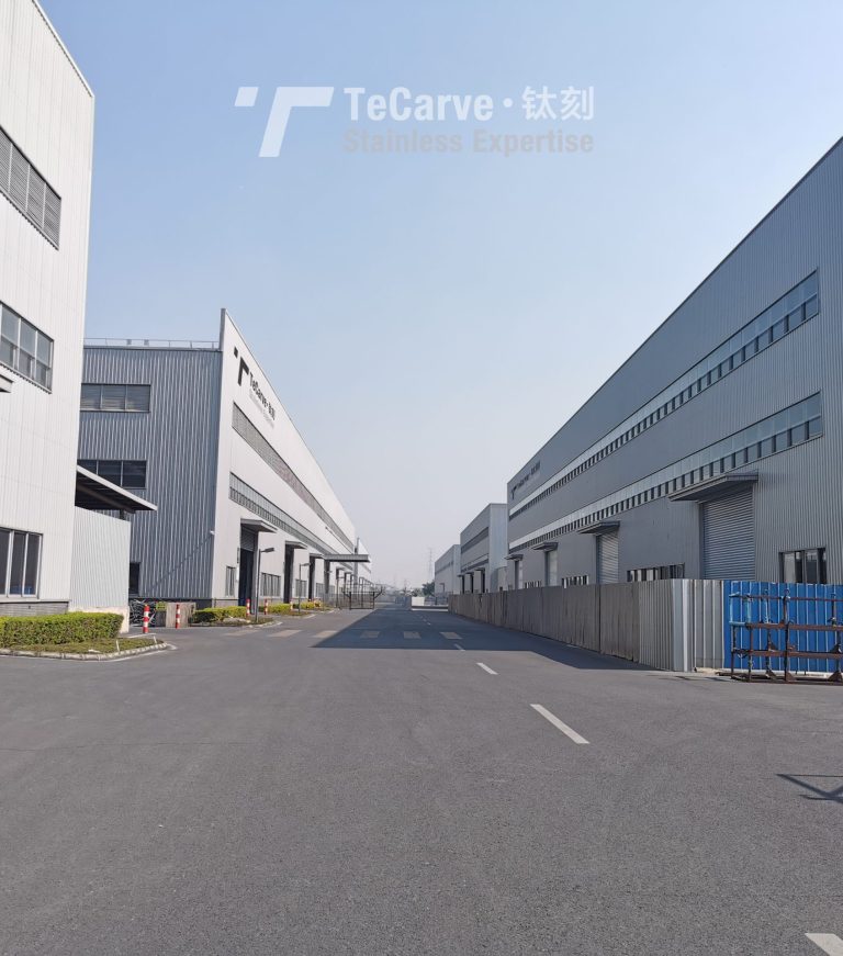 TeCarve stainless steel pipe manufacturing facility