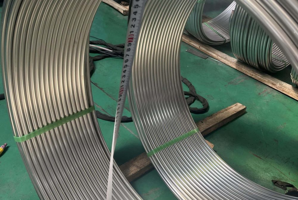 coiled stainless steel pipe