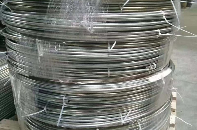 seamless coiled SS pipe for gas delivery