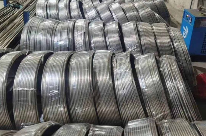 stainless steel spiral coiled tube