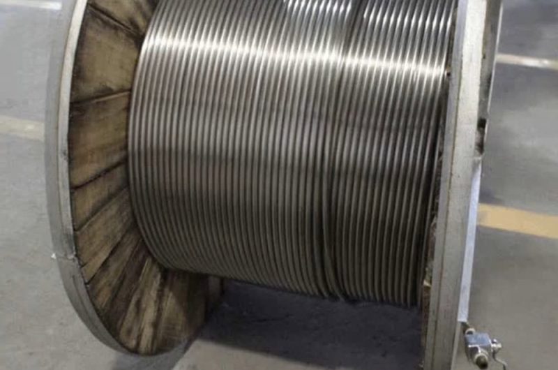 coiled stainless steel tubing for pharma use