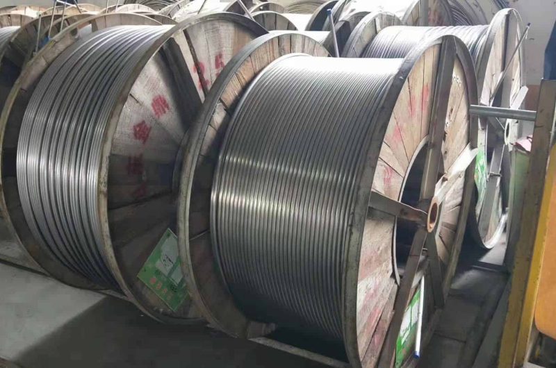 stainless tubing coil for clean room systems