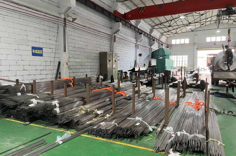 stainless pipe finishing line