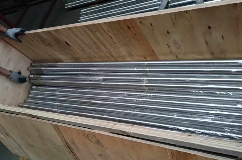 Laser welding stainless steel pipes in TeCarve production line