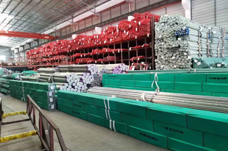 High-quality stainless steel tubes undergoing precision laser cutting