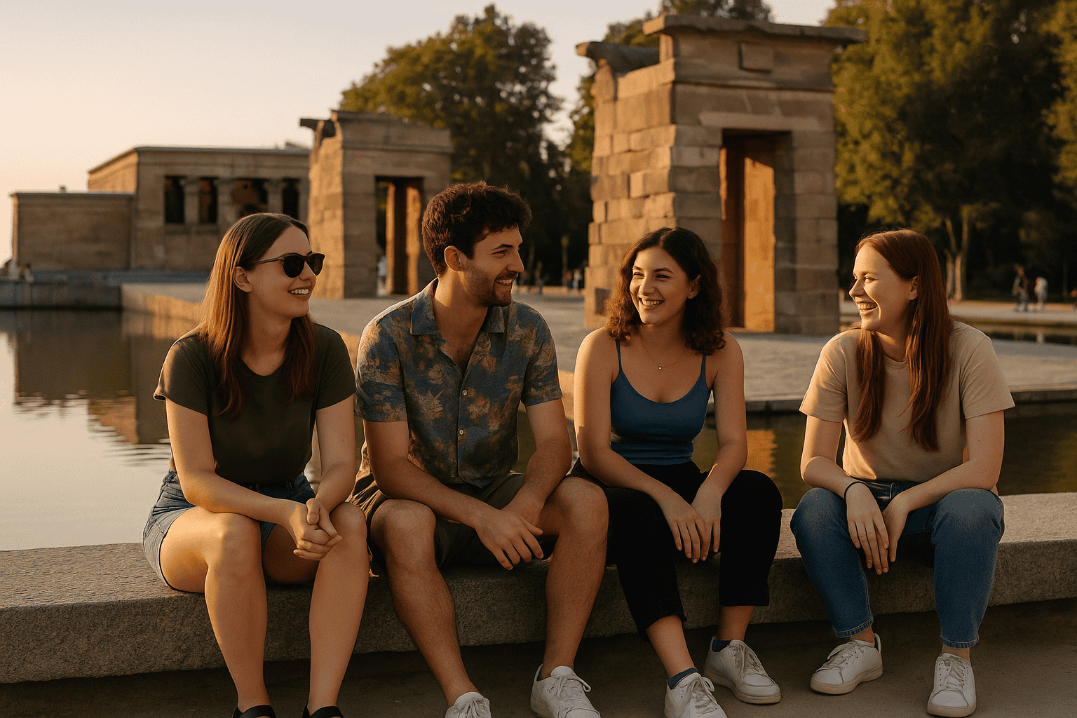 tefl students debot temple