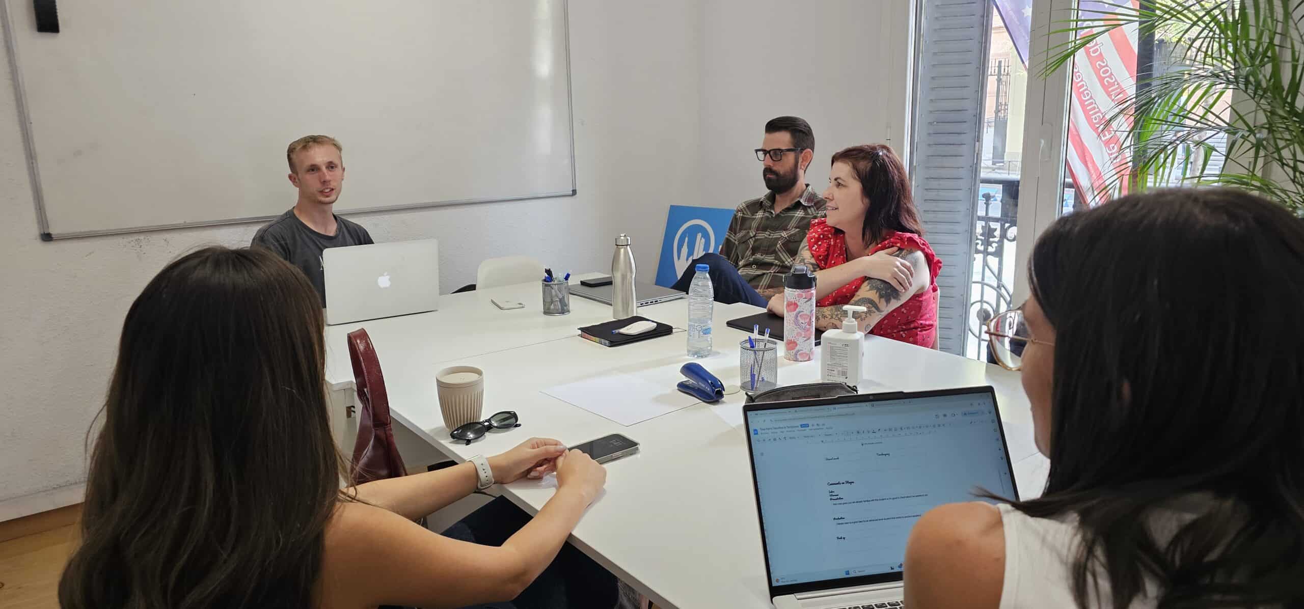Teacher observation and feedback course session with trainers at TEFL Madrid Academy