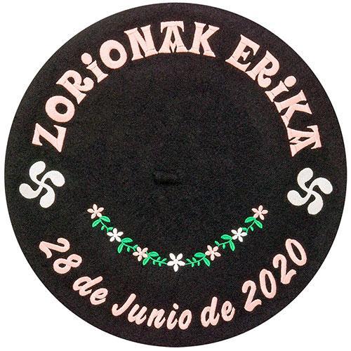 Txapela Bordada y Personalizada para cumpleaños