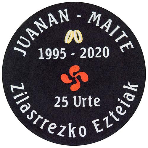 Txapela bordada para bodas