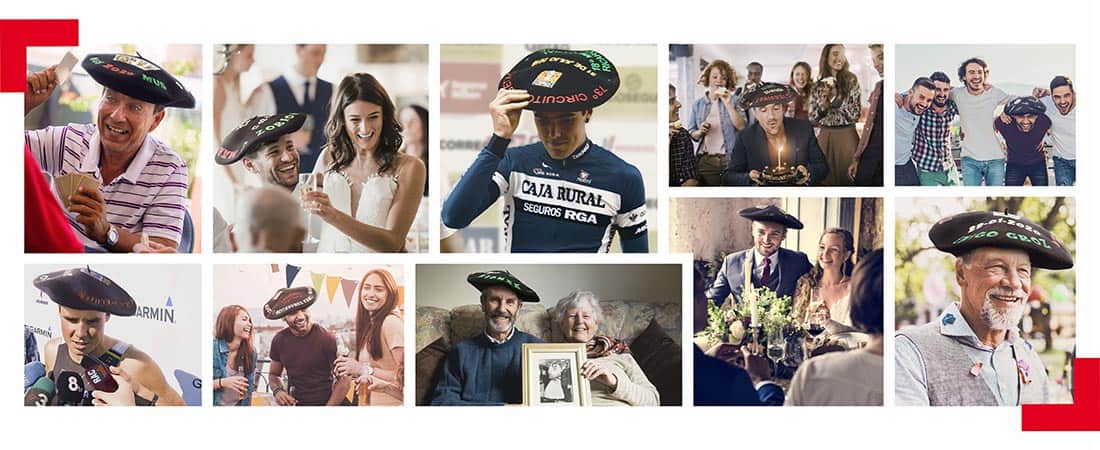 txapelas para bodas txapeldun mus cumpleaños aniversario homenaje