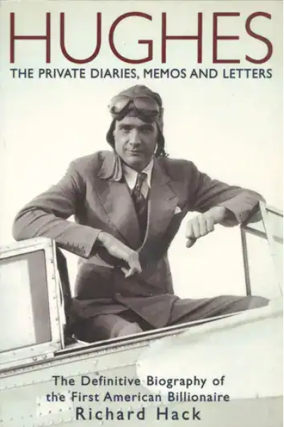 Book cover of Hughes biography with Richard Hack in a suit and glasses.