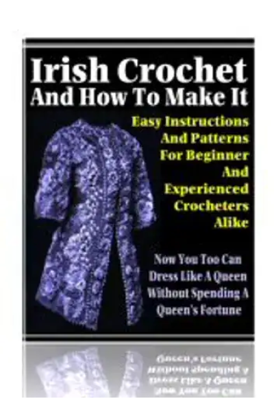 Irish crochet pattern and instructions for beginners and experts.