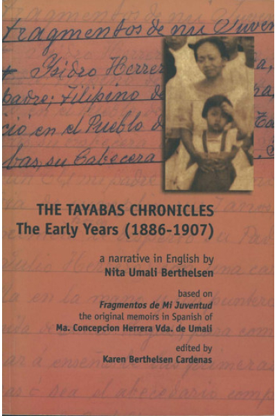 Book cover for The Tayabas Chronicles (1886-1907) with photo of two women.