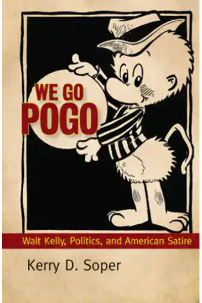 Vintage Pogo comic character pointing with title We Go Pogo.