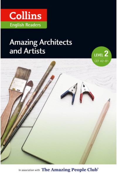 Book cover for Amazing Architects and Artists with art tools image.