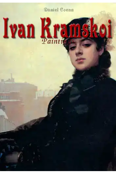 Book cover of Ivan Kramskoi paintings by Daniel Coenn with a portrait of a woman.
