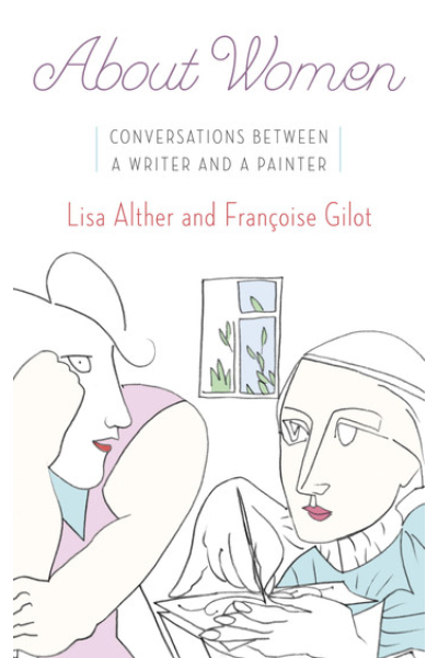 Illustration of two women in a thoughtful conversation for about women.