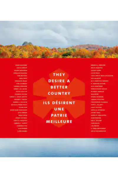 Book cover for 'They Desire a Better Country' with red background and white text.