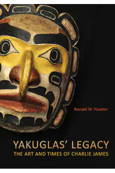 Book cover of Yakuglas' Legacy featuring a traditional mask artwork.