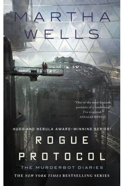 Cover of Rogue Protocol by Martha Wells, sci-fi novel from The Murderbot Diaries series.