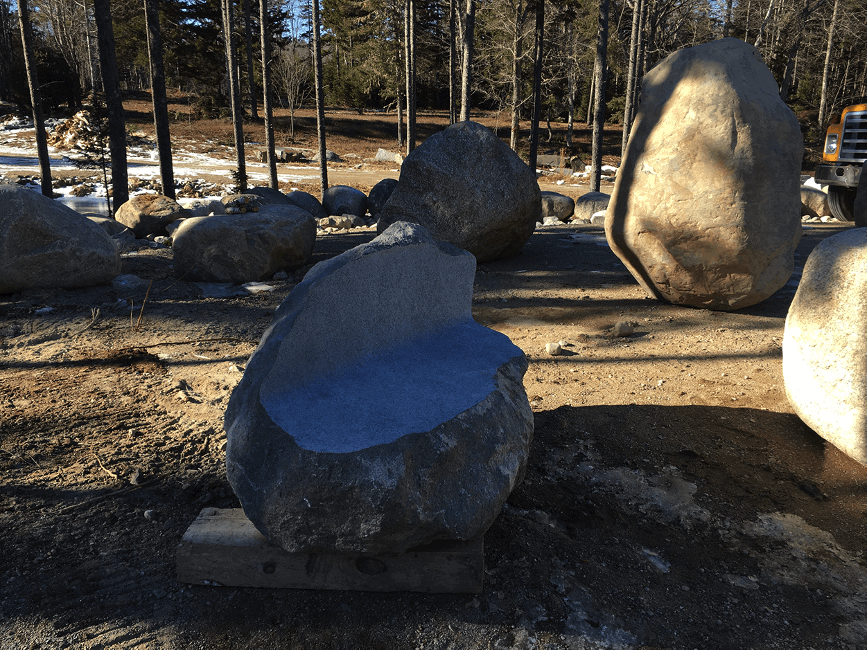 Boulders for landscaping and natural outdoor design.
