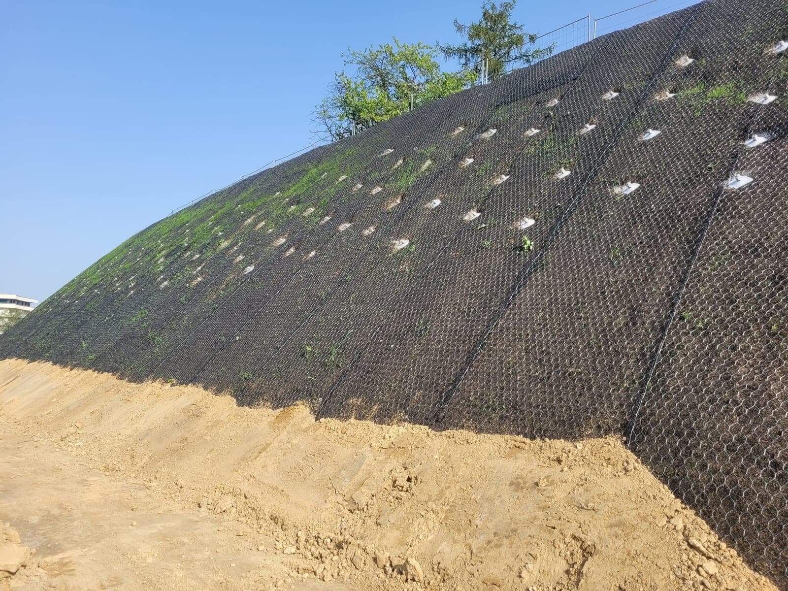 Zabezpieczenie skarpy gruntowej — realizacja kompleksowa