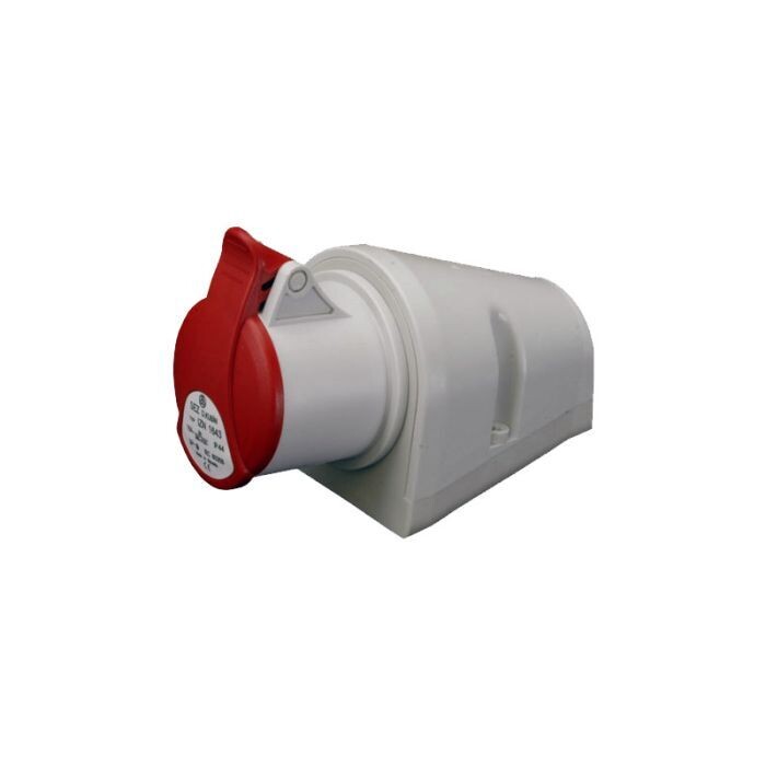 Voimavirta seinäpistorasia 16A/5P, IP44