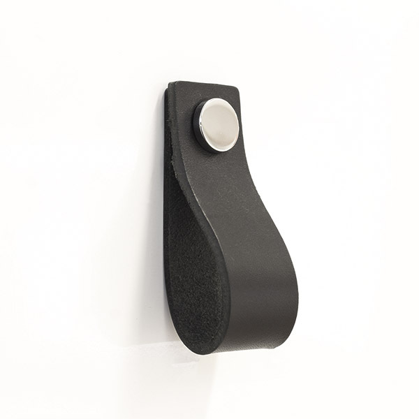 Vedin LEON 128 mm - musta - Nahka/kromi - Image 2