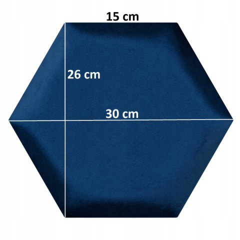 Pehmeä seinäpaneeli hexagon - Paris MUSTA - 30x26cm - Image 4