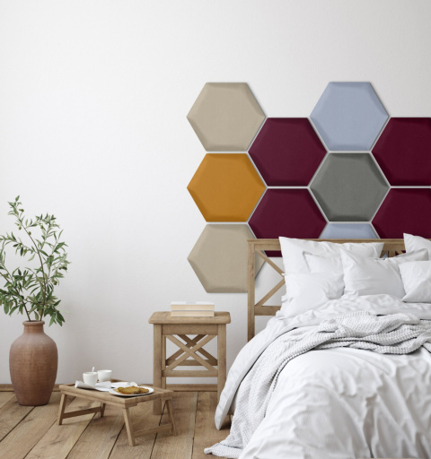 Pehmeä seinäpaneeli hexagon - Paris LAVENTELI - 30x26cm - Image 2