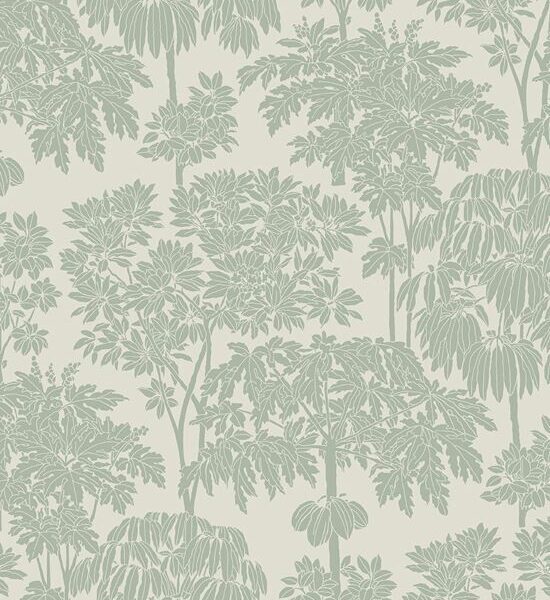 Ciara Tonal Trees - vaaleanvihreä tapetti