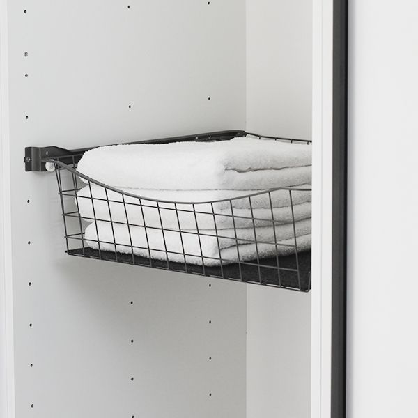 Rullakiskokori Roller - K150mm - L500mm (50cm) kaappiin - S400 - Antrasiitti