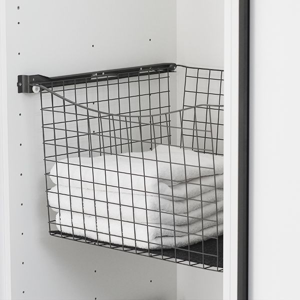 Rullakiskokori Roller - korkea - K330mm - L600mm (60cm) kaappiin - S400 - Antrasiitti