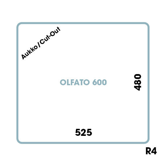 Olfato 600 keittiöallas 505x550 mm – syvä RST – Gunmetal - Image 5