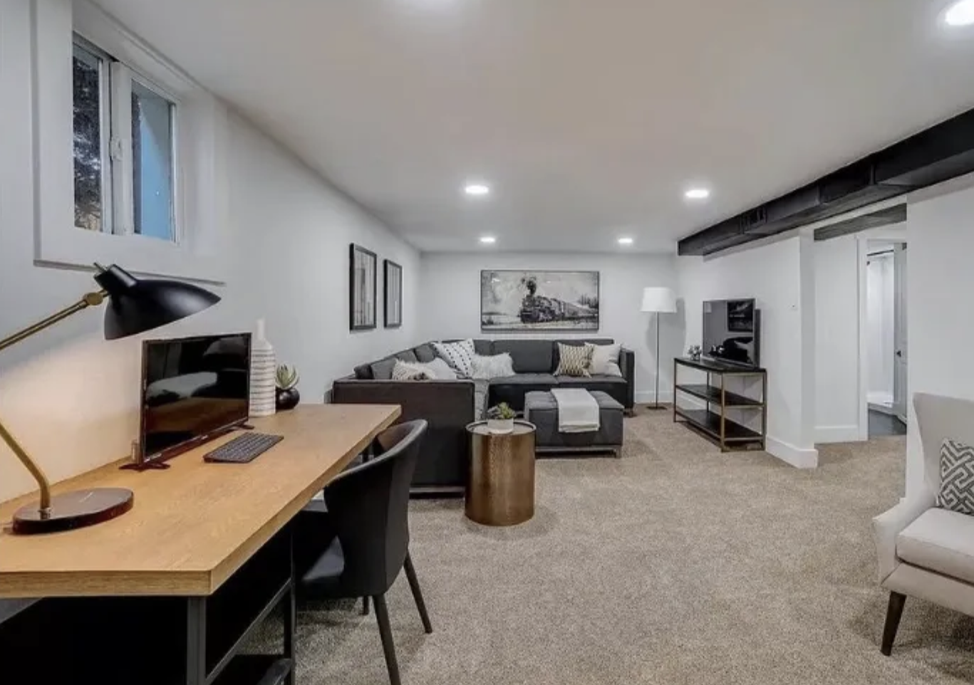 ADU interior design showcasing a cozy, functional living space for added home value.