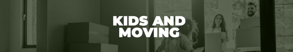 Modern home interior with moving boxes and family, Walnut Creek CA.