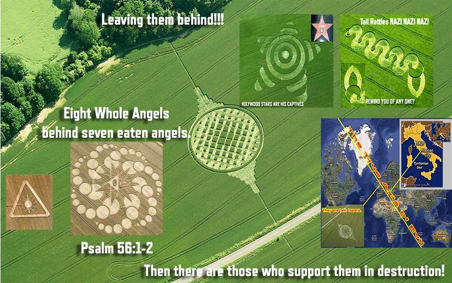 Symbolic image of angels and destruction with spiritual and biblical references.