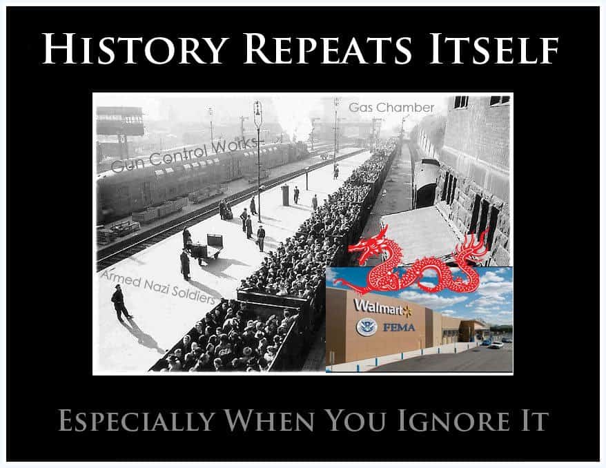 Historical image depicting wartime scenes with military and industrial elements.