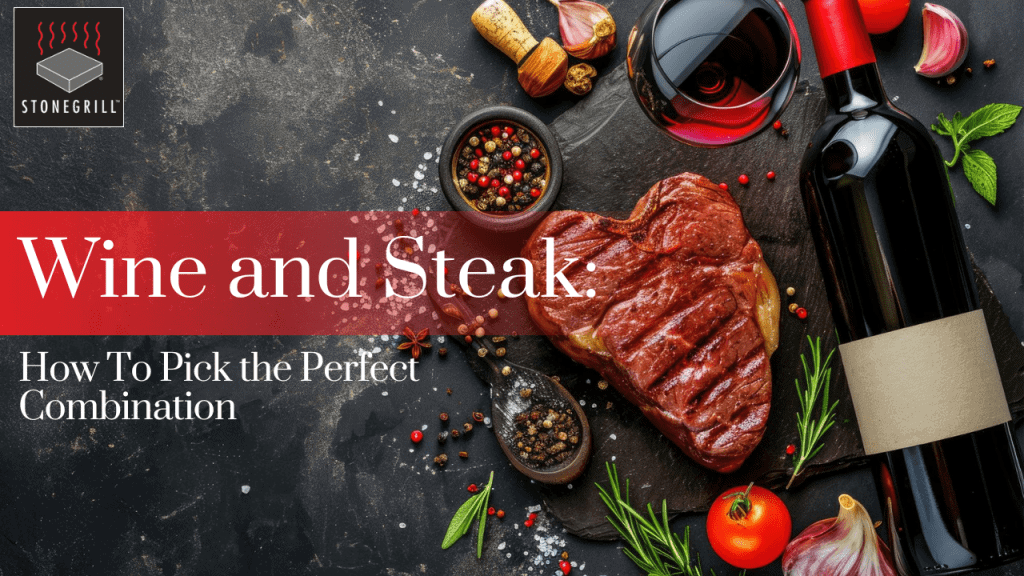 Succulent steak with red wine and herbs at The Flames Galore Restaurant.