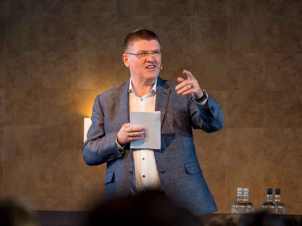 Jan-Willem Grievink op het zomercongres van de FSIN.
