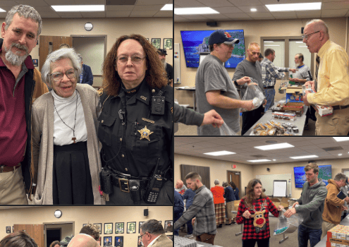 People engaging at community event in Fostoria, Ohio, showcasing local news and gatherings.