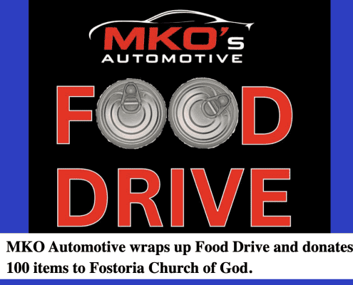 Aluminum cans and donations for local food pantry.