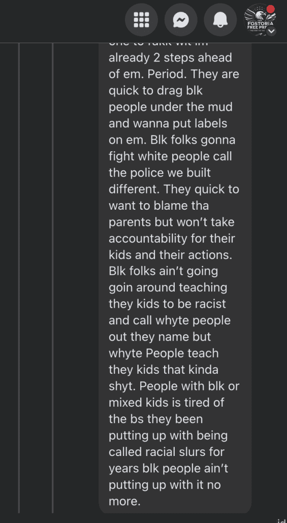 Image of The Fostoria Free Press logo and website header.